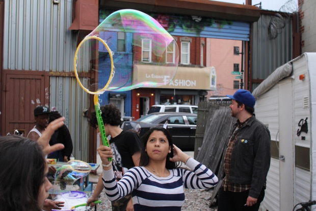 The Yard Party's bubble perfectionist. Photo credit Andrew McFarland